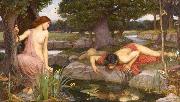 John William Waterhouse E-cho and Narcissus (mk41) USA oil painting reproduction